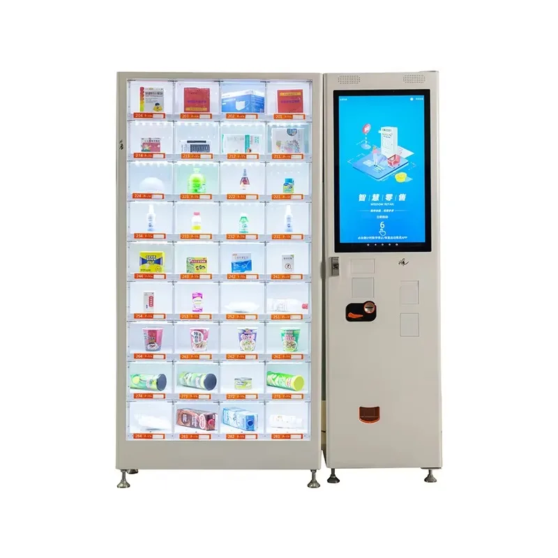 FOODLINE Customized Locker Vending Machine and Controller with  32 Inch Touch Screen