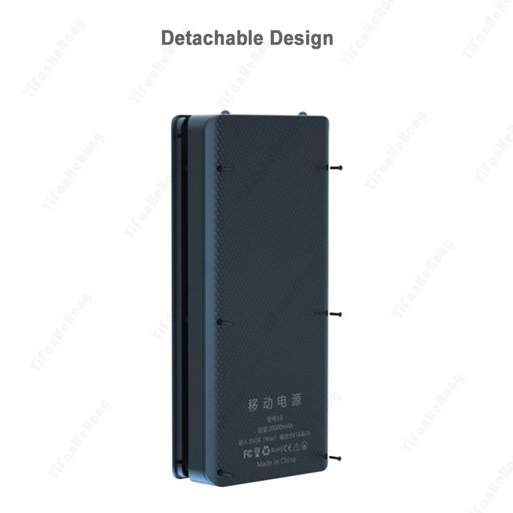 DIY Shell 8*18650 Battery Holder Power Bank Case Dual USB Mobile Phone Charger TypeC 18650 Battery Storage Box For Iphone Xiaomi