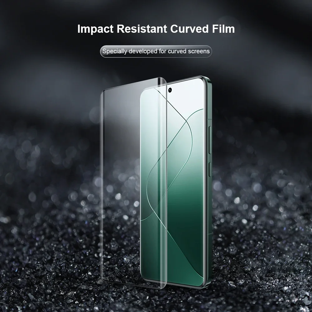 For Xiaomi 14 Pro Film NILLKIN 2 Pcs Impact Resistant Curved Screen Protector For Xiaomi 14 Pro Soft Film Not glass