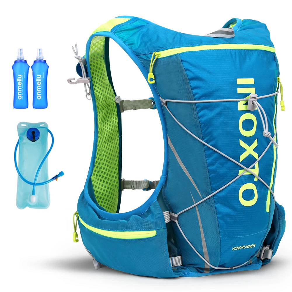 Outdoor Running Hydrating Vest 8L Cycling Hydrating Backpack Trekking Hiking Marathon Bicycle Backpack with 500ml Water Bottle