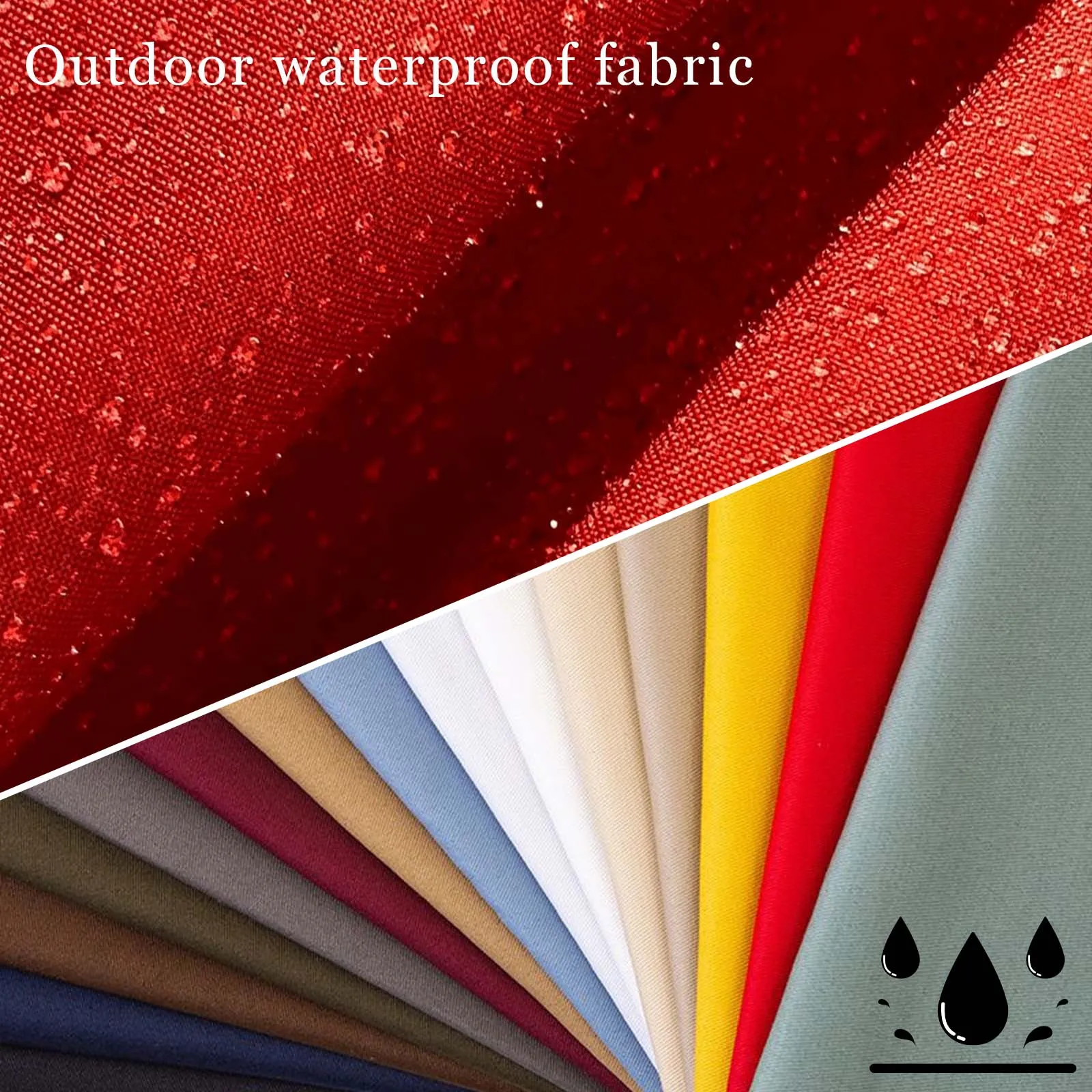 Custom Waterproof Seat & Back Cushions - UV-Resistant,for Garden Bench Seat Swing Backseat Chair Sofa Pillow Bay Window Cushion