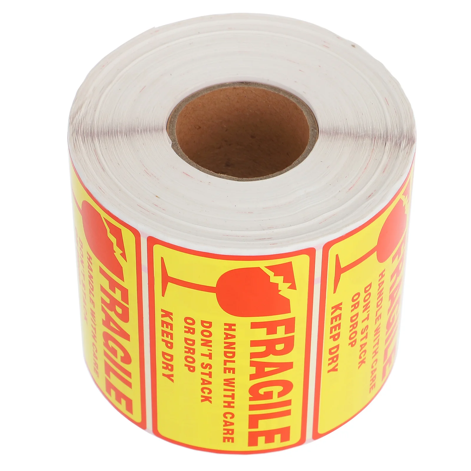 

1 Roll Warning Fragile Sticker Strong Self-Adhesive Coated Paper Handle Care Label Shipping Packing Fragile Package Warning