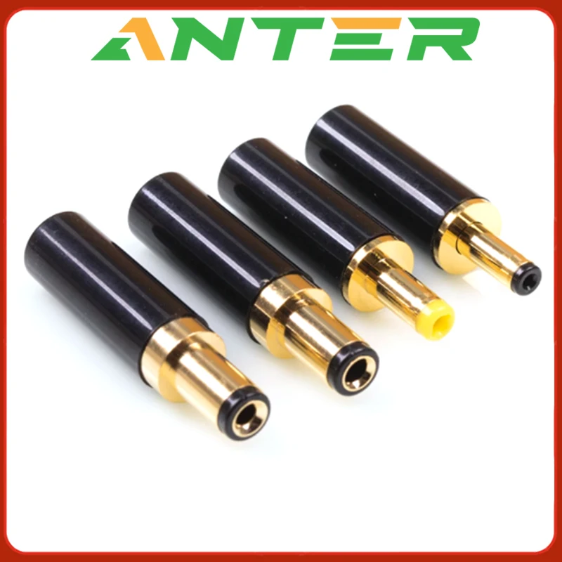

1Pcs Gold Plated 5.5 x 2.5 / 5.5 x 2.1 / 3.5 x 1.35 mm DC Power Jack Male Plug Connector for Welding Linear Power Output Line