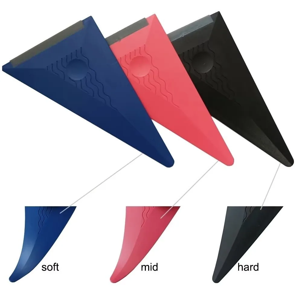 Soft Silicone Car Wrap Squeegee Vinyl Carbon Fiber Wrapping Tool Triangular With Rubber Scraper Wrapping Squeegee