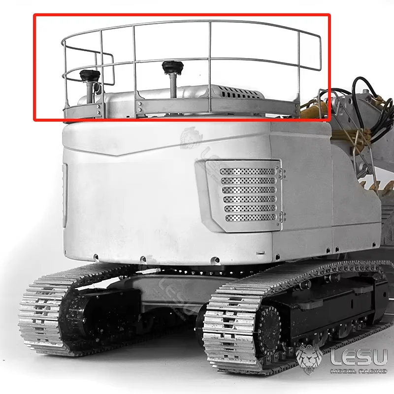 

LESU 1/14 инженерный экскаватор модель игрушки маленький короткий хвост ET26 кабина металлическая ограждение