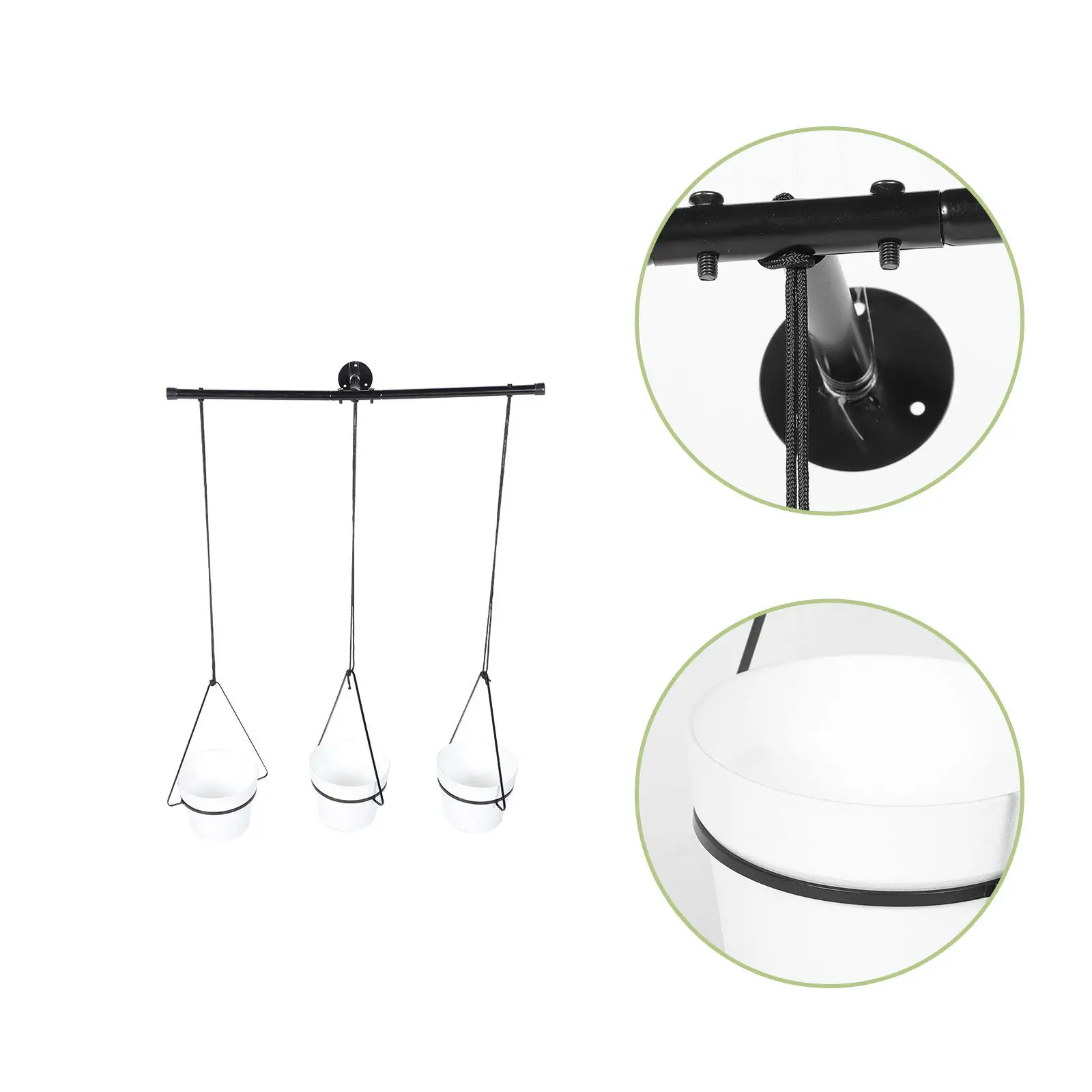 

Стильная минималистичная железная подвесная подставка для растений для гостиной, спальни, балкона, экономящая пространство, держатель для цветочных горшков