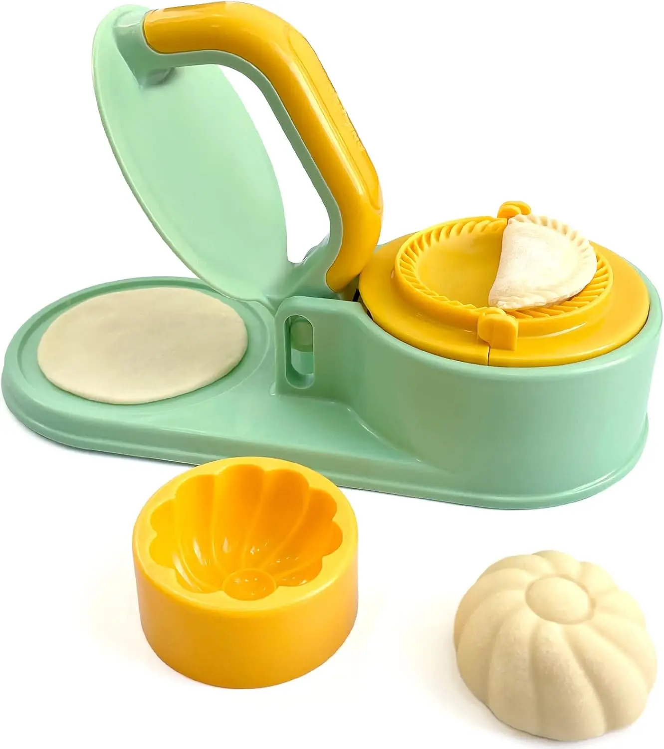 3-in-1 Multifunctional Dough Presser for Dumpling Wrappers, Buns & Pierogi |   Easy Pasta Mold Tool for Home Kitchen, Breakfast & Family Meals