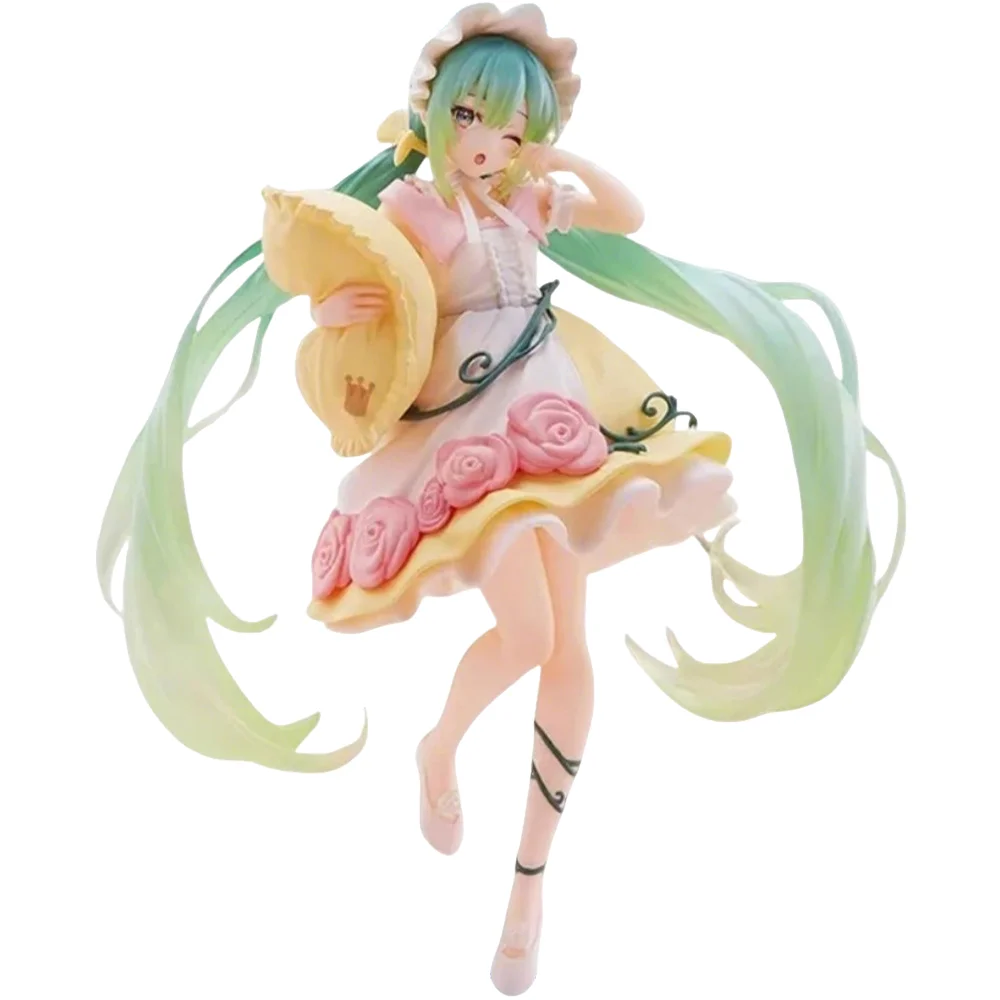 在庫あり-タイトーオリジナル正規品-ボーカロイド-ピアプロキャラクター-初音ミク-ワンダーランドフィギュア-眠れる森の美女-18cm-モデル玩具フィギュア