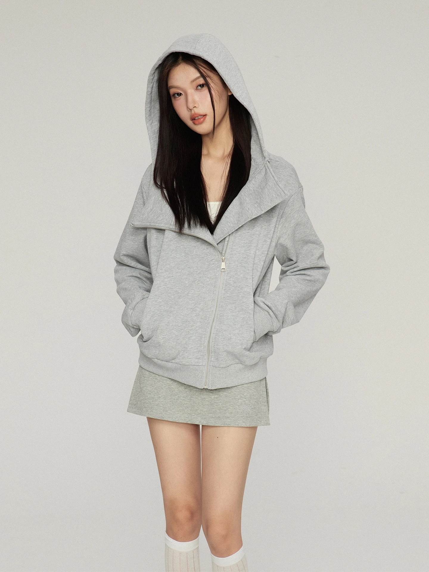 Ay Hooded Collar Sw… - image