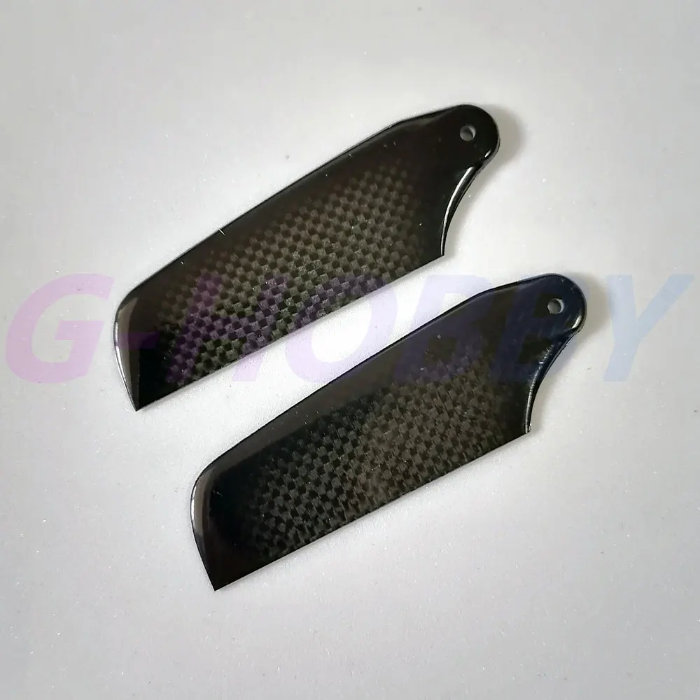 1 Pair 60MM 71MM 80MM 105MM Carbon Fiber Tail Rotor Blade For Align T-rex Gaui KDS Agile Alzrc SAB XLPower Rc Helicopter