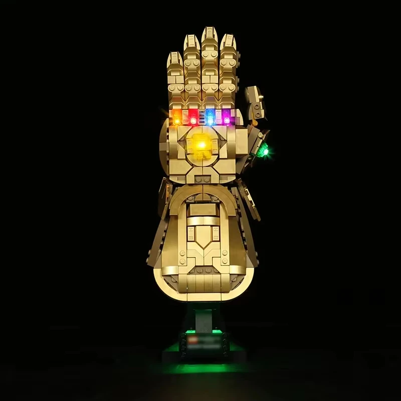 مجموعة إضاءة LED DIY لـ LEGO 76191 Infinity Gauntlet (إضاءة LED فقط، بدون نموذج كتل)