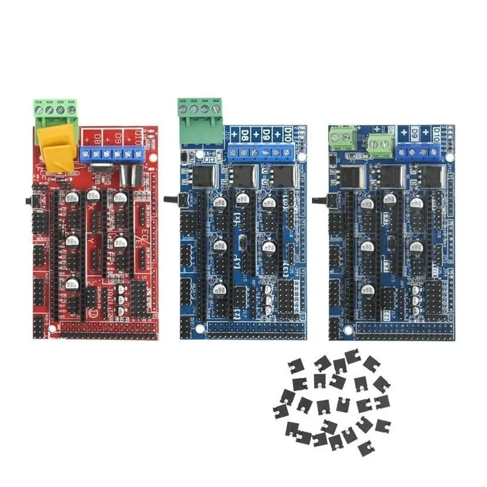 

RAMPS 1.4 1.5 1.6 Panel Part Motherboard 3D Printers Parts Shield Red Black Controls