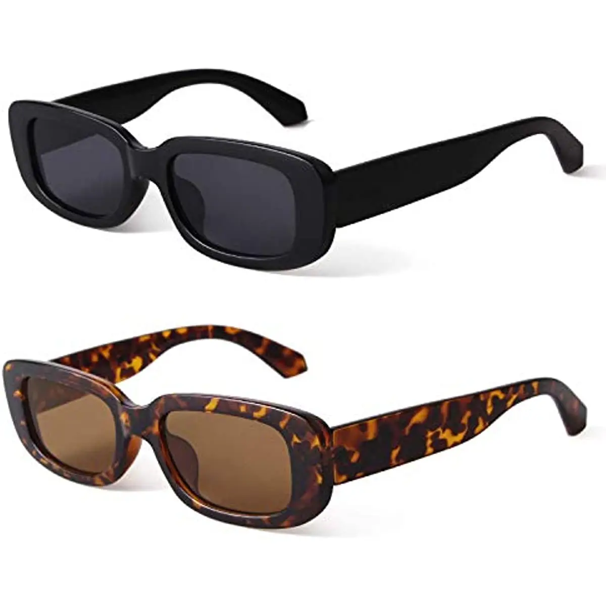 BEGREAT Rectangle Sunglasses for Women Men Trendy Retro Fashion Y2K Sun Glasses UV400 Protection Cool Square Frame Eyewear image 4