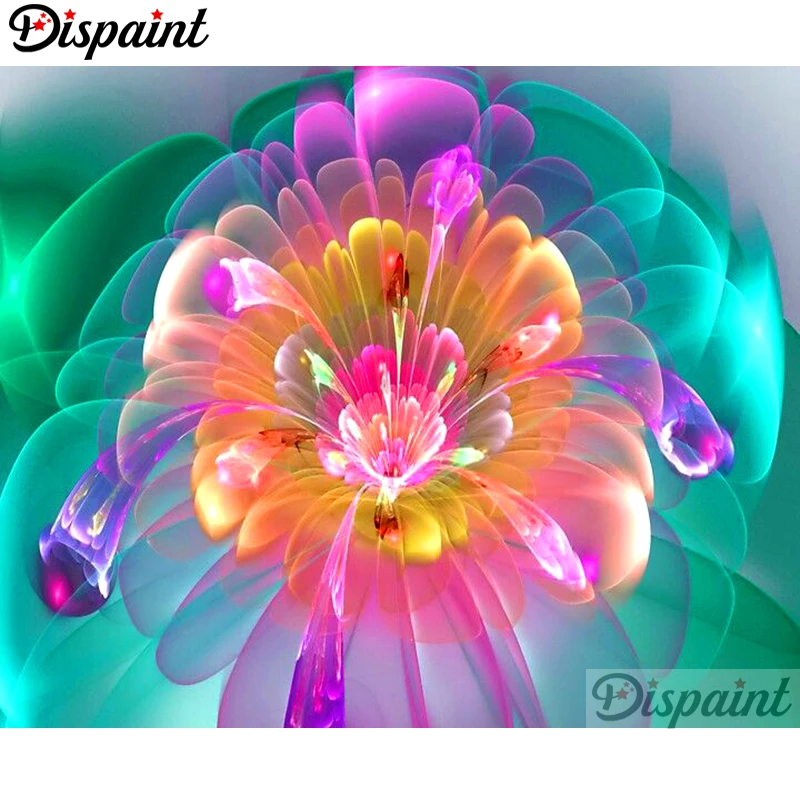 

Dispaint Full Square/Round Drill 5D DIY Diamond Painting "Blooming flower" Embroidery Cross Stitch 3D Home Decor A10673