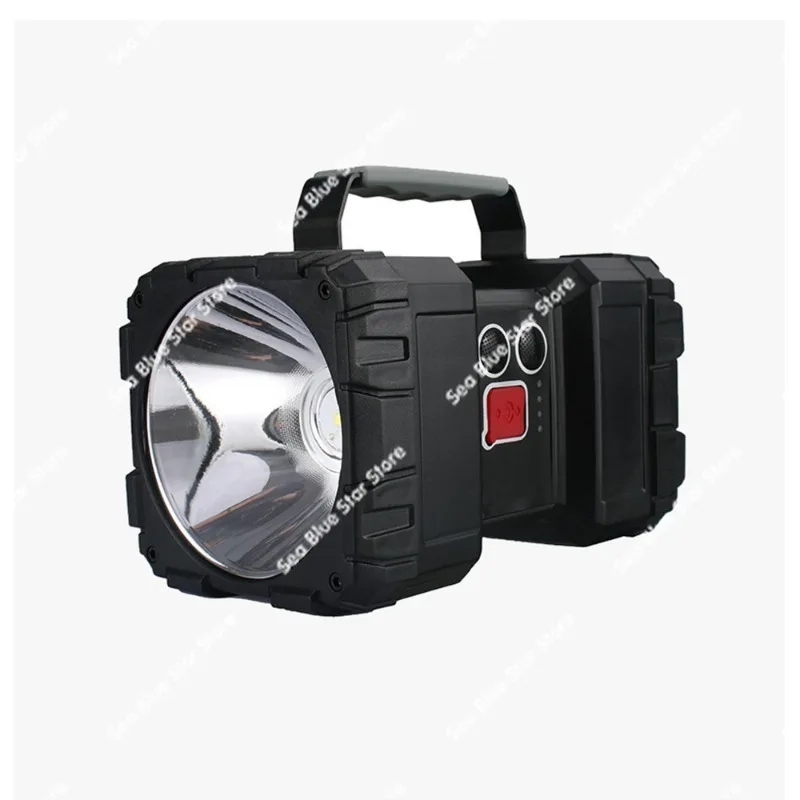 Cross-border multi-function strong light double-head two-way portable searchlight LED outdoor USB charging emergency work