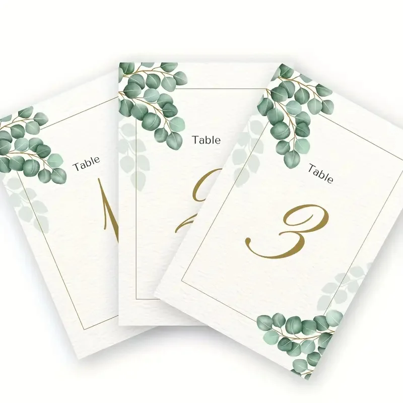 15pcs Hot 1-15 Wedding Table Number Double-sided Party Banquet Seats Carson Party Table Number