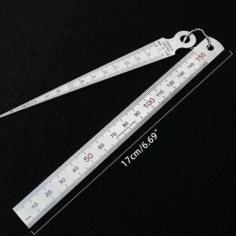 Stainless Steel Taper Welding Gauge Test Welding Taper Gauge Depth Ruler Hole Inspection Tool 2 Pieces 1-15mm 1-15cm