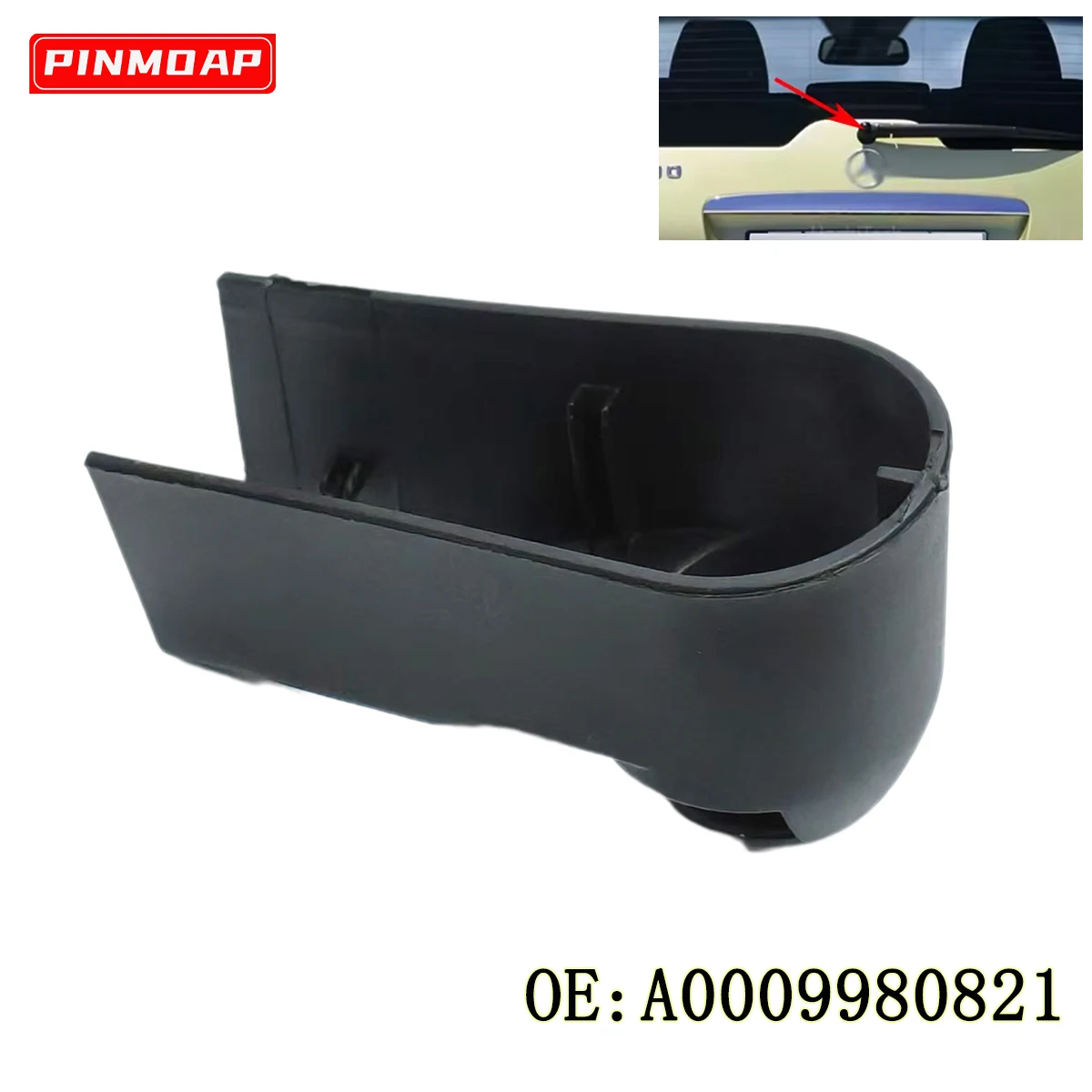 Heckscheiben-Scheibenwaschanlage, Wischerarmmutter-Abdeckkappe für Mercedes Benz A-Klasse W169 B-Klasse W245 2005–2013 A0009980821