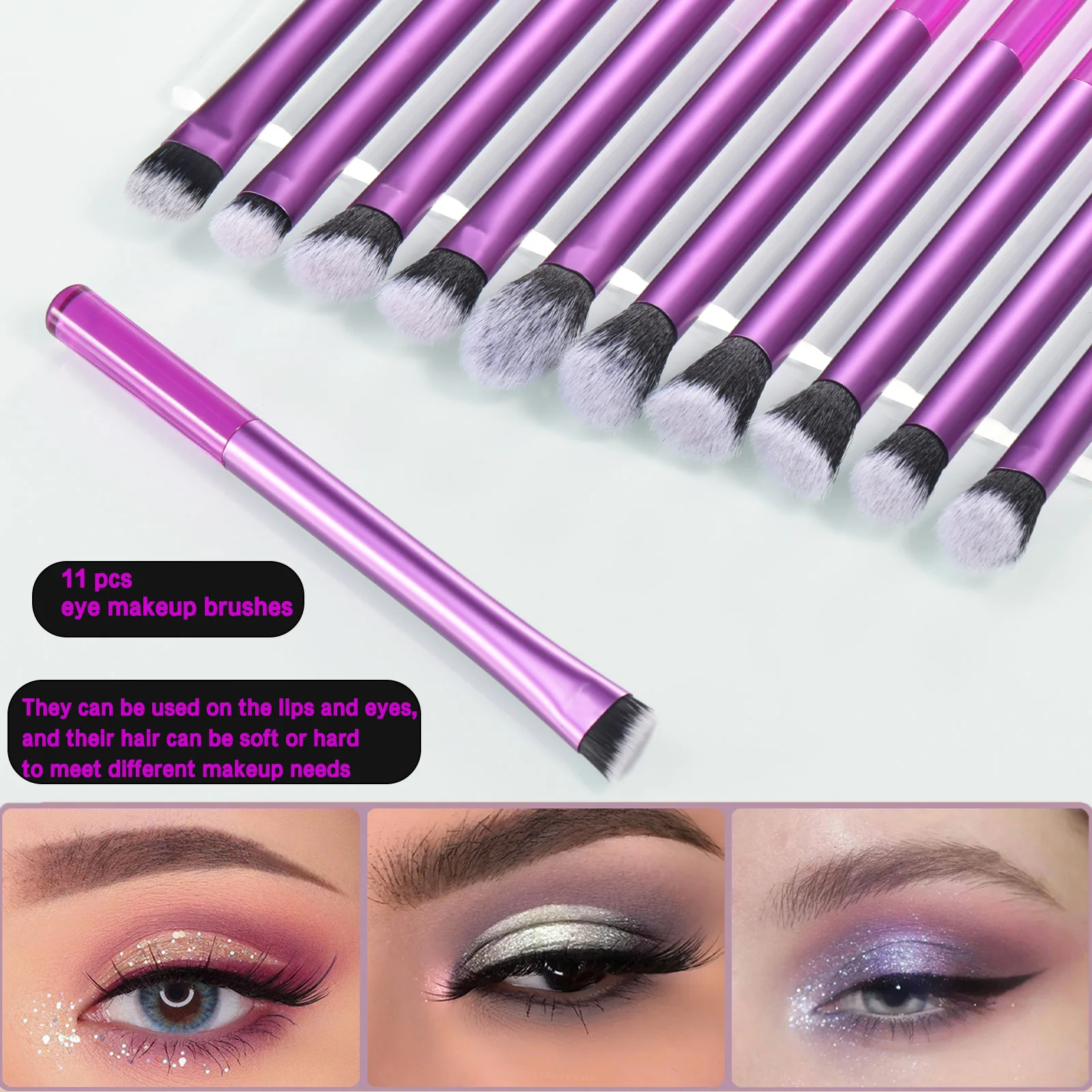 purple makeup brush quality synthetic foundation brush Makeup sponge Makeup puff professional makeup tool set