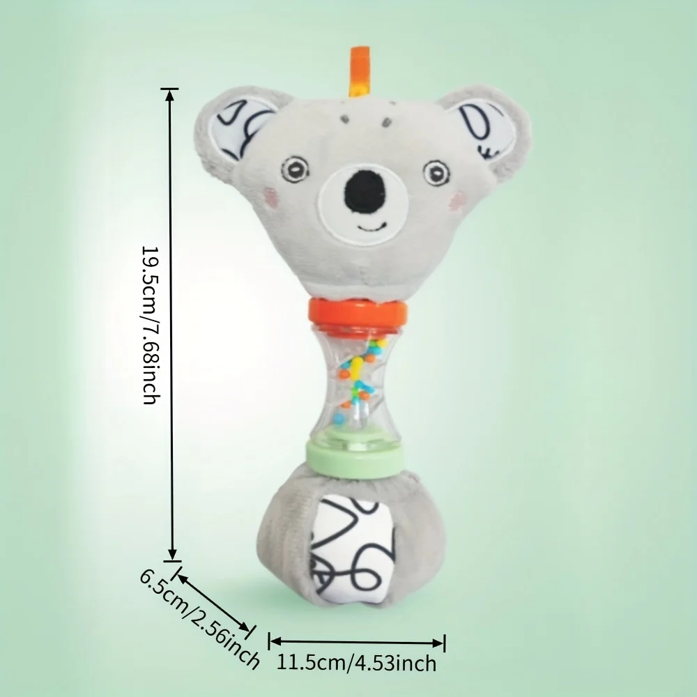 Un giocattolo portatile con un bastone e anelli progettato per l'educazione della prima infanzia, adatto per neonati e bambini piccoli.