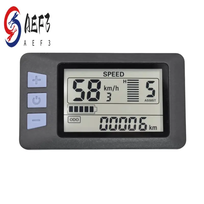 

AEF3-P3H Electric Bike LCD Display Meter Dashboard Meter Display 24V 36V 48V 60V For Electric Scooter (6PIN)
