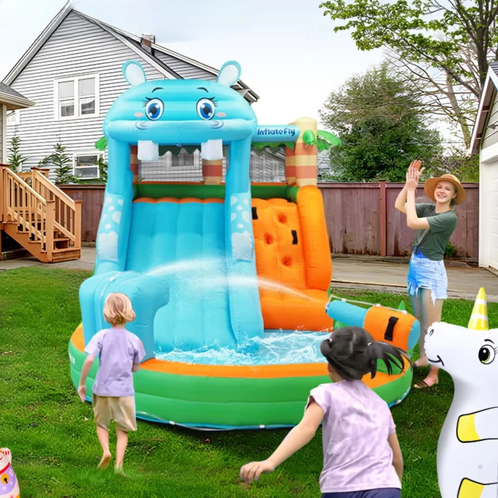 

Custom Thicket Elephant Jumping House With Water Slide and Pool Bounce Castle Inflatable Bouncing House for Kid
