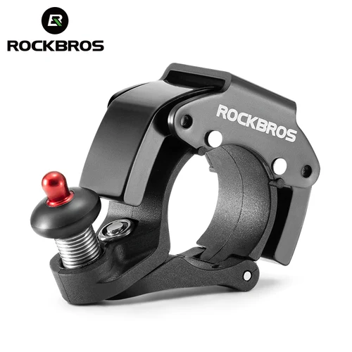 ROCKBROS-timbre de aleación de aluminio para bicicleta, alarma de sonido portátil de pequeño volumen, anillo de seguridad para bicicleta de montaña o carretera, accesorios para bicicleta