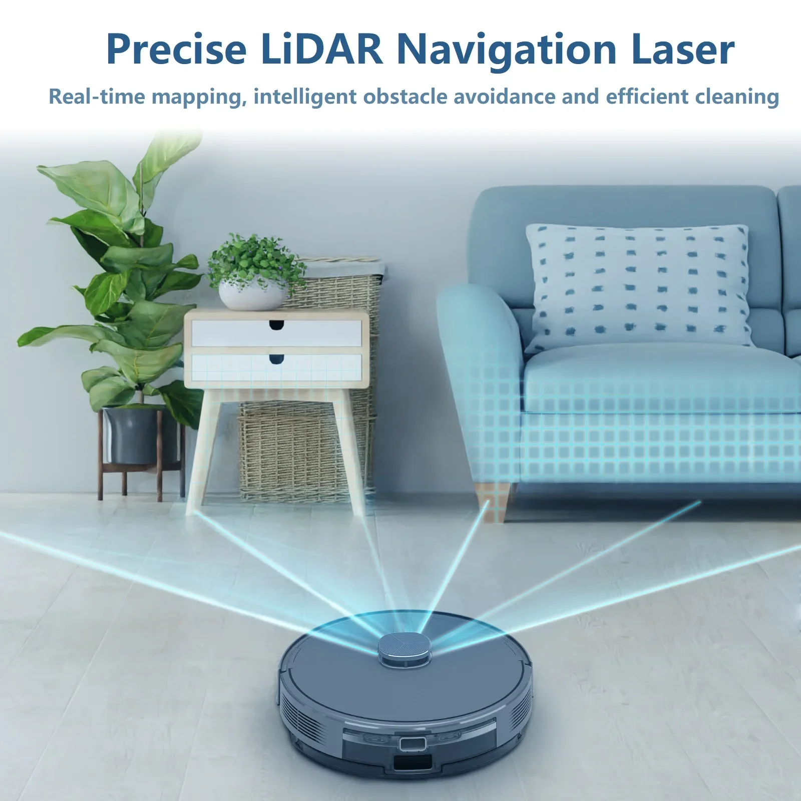 5500pa Ultrasonic Carpet Sweeping Pet Area Robot Vacuum Cleaner Self Emptying Auto Recharger Robot Floor Water Mop view 3