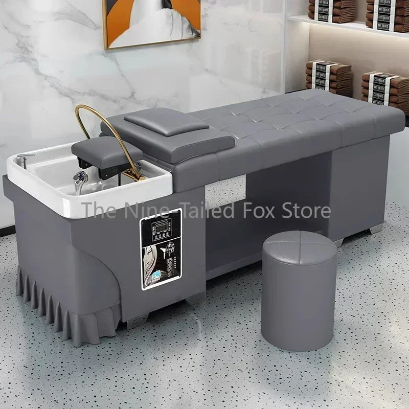 

Professional Lavacabezas Luxury Head Spa Salon Chair Stylist Washing Machine Shampoo Bed Japanese Furniture Beauty LJ50SC