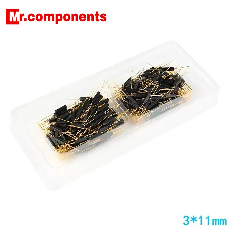 2Pcs/1pc Plastic Reed Switch 3*11mm Magnetic Reed Switchs Sensor Normally Open DIY Kit Electronic NO New