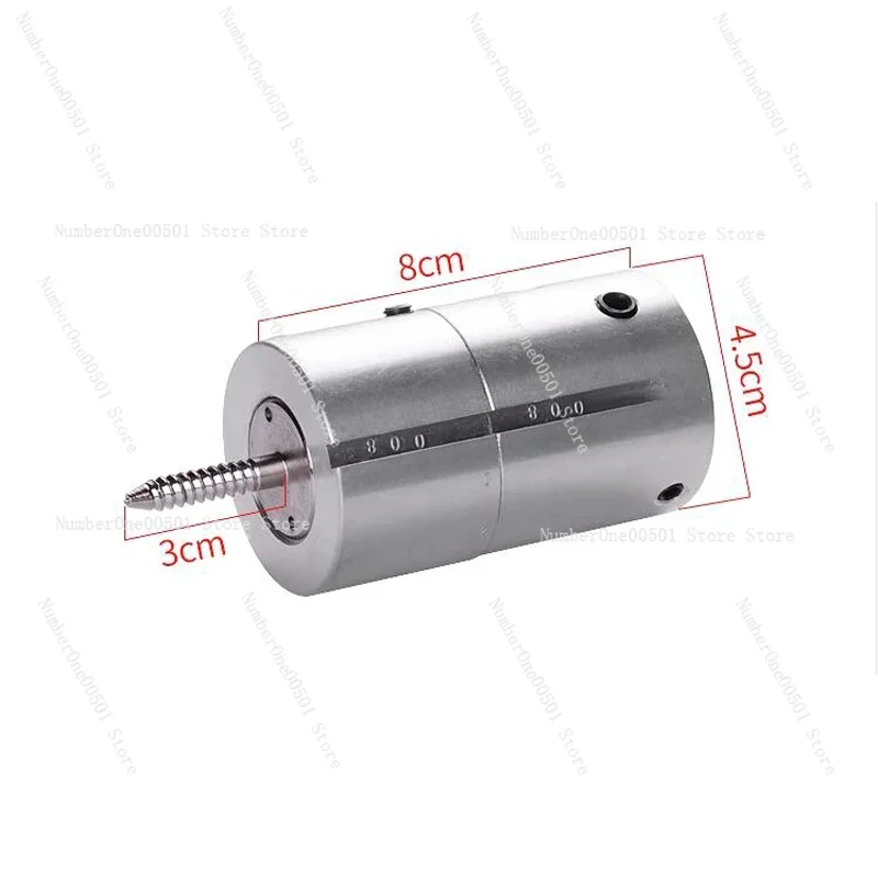For woodworking lathe multi-angle swivel aluminum eccentric chuck M33x3.5 thread with wood screw and scale