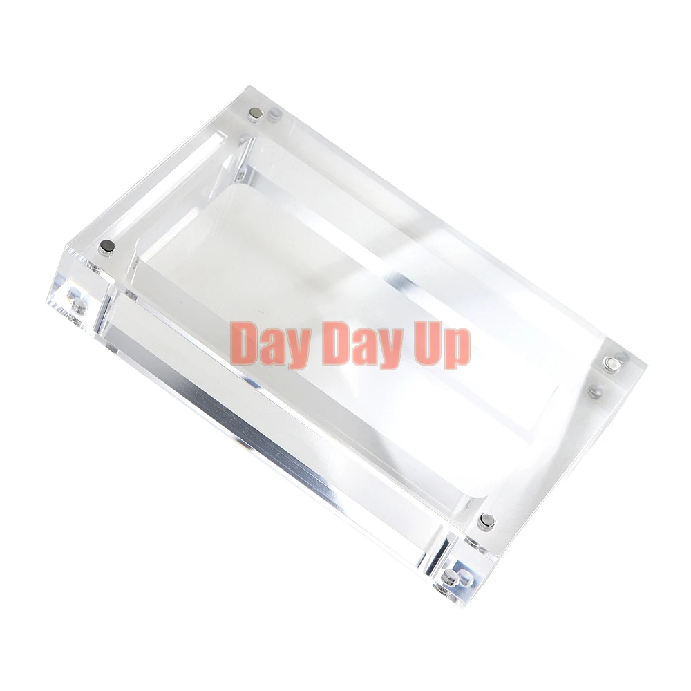 6PCS For NDSL Clear Transparent Storage Magnetic Acrylic box For NDSL Game Console Cover Shell Box Display Stand
