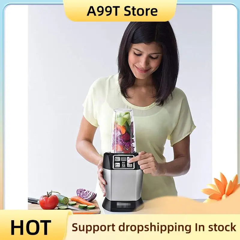 

A99T 2X Lid And 32OZ Cup And 7 Fins Blade For Compatible For Ninja Auto IQ 1000W Blender Accessories Replacement Parts BL482