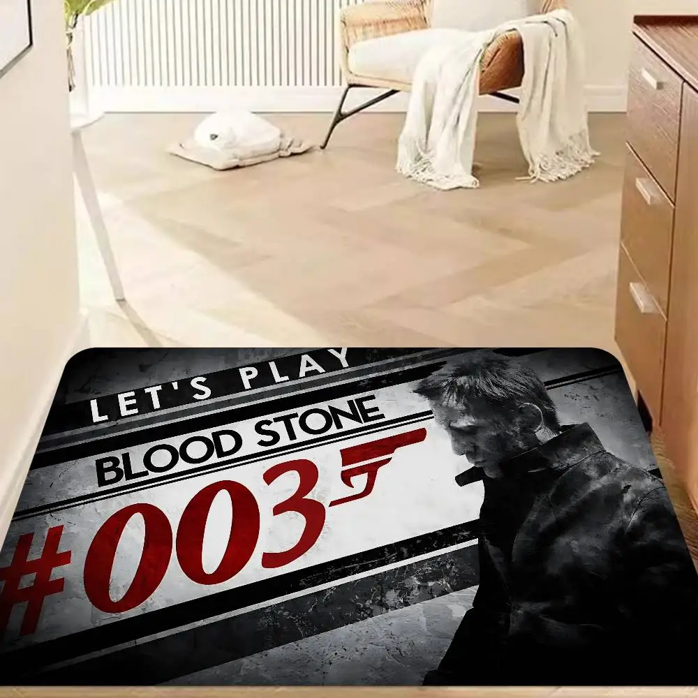 Legend J-James B-Bond 007 Hallway Carpet Retro Multiple Choice Living Room Kitchen Rug Non-Slip Welcome Rug 2
