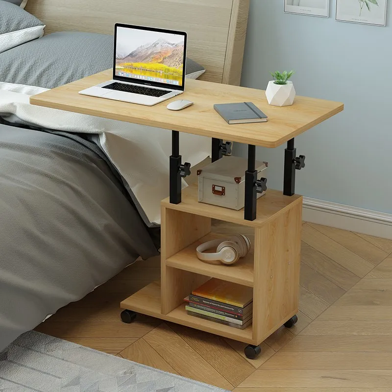 

Mobile Folding Desk Retractable Multifunctional Bedside Small Desk Bedroom Bedside Hanging Table Girls Room Desk
