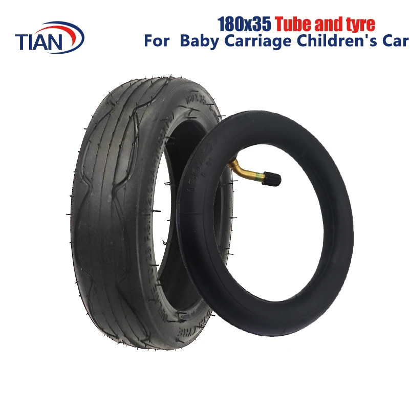 

Good Quality 180x35 Inner Tube Outer Tire Front Wheel 7 Inch Tyre for Baby Carriage Children's Car Accessories