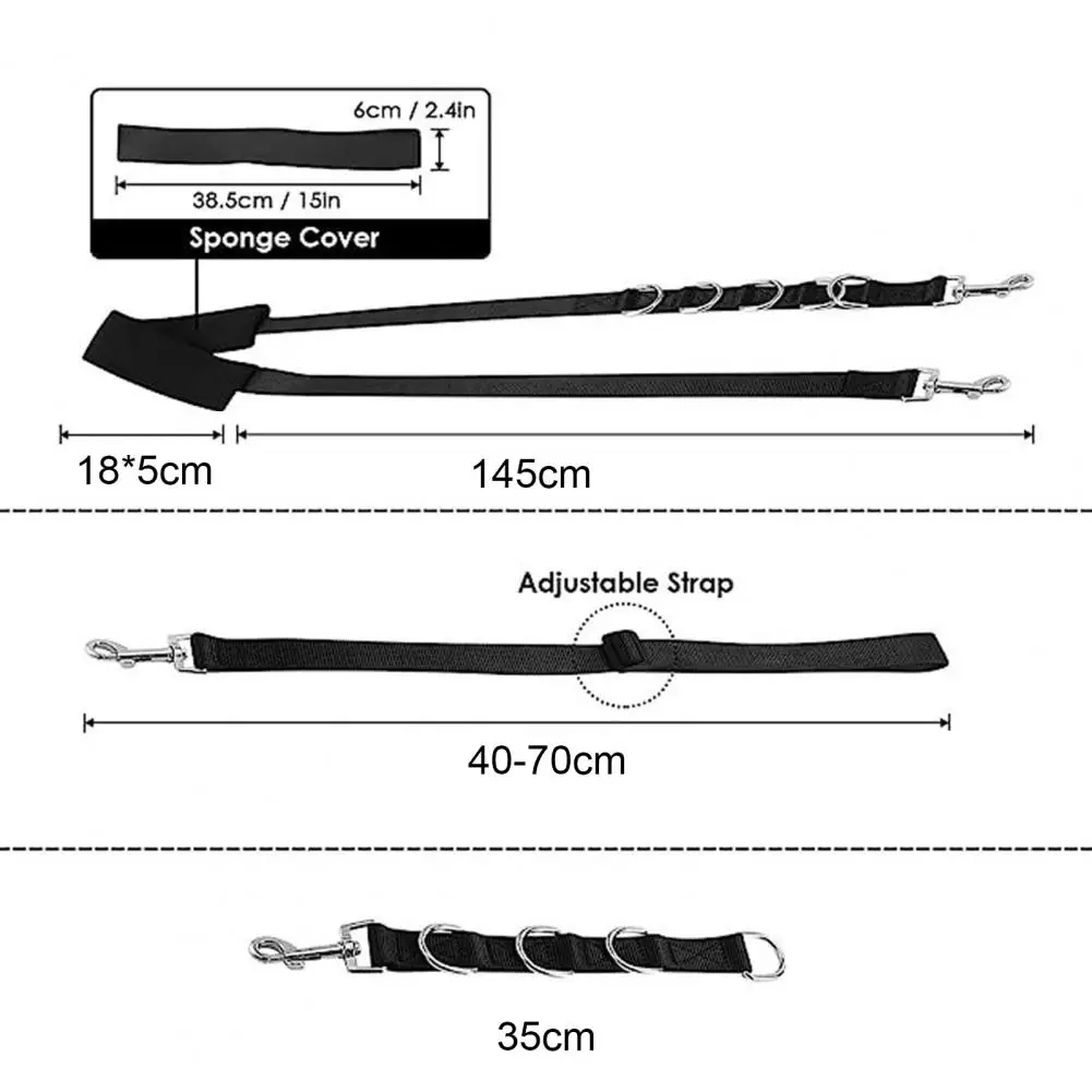 مجموعة حبل العناية بالحيوانات الأليفة متعددة الوظائف ، حزام تمديد قابل للتعديل ، حلقة سباحة للحيوانات الأليفة