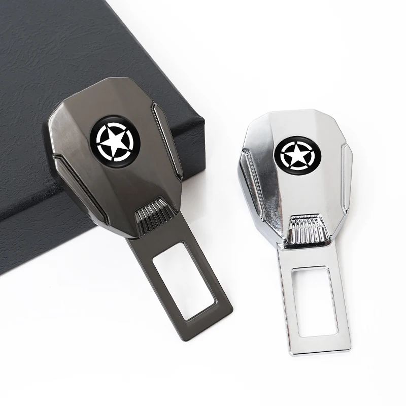 

2025Новый салон автомобиля, пряжка из цинкового сплава, зажим для ремня, удлинитель, аксессуары для ремня безопасности для Jeep Renegade Compass Grand-Cherokee