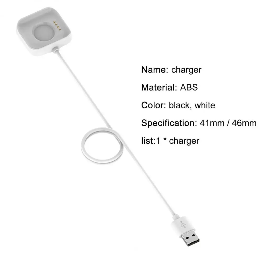 Kabel Dok pengisian daya USB untuk jam OPPO, 41mm 46mm, pengisian cepat aman, 1m, aksesori jam adaptor Dok pengisi daya