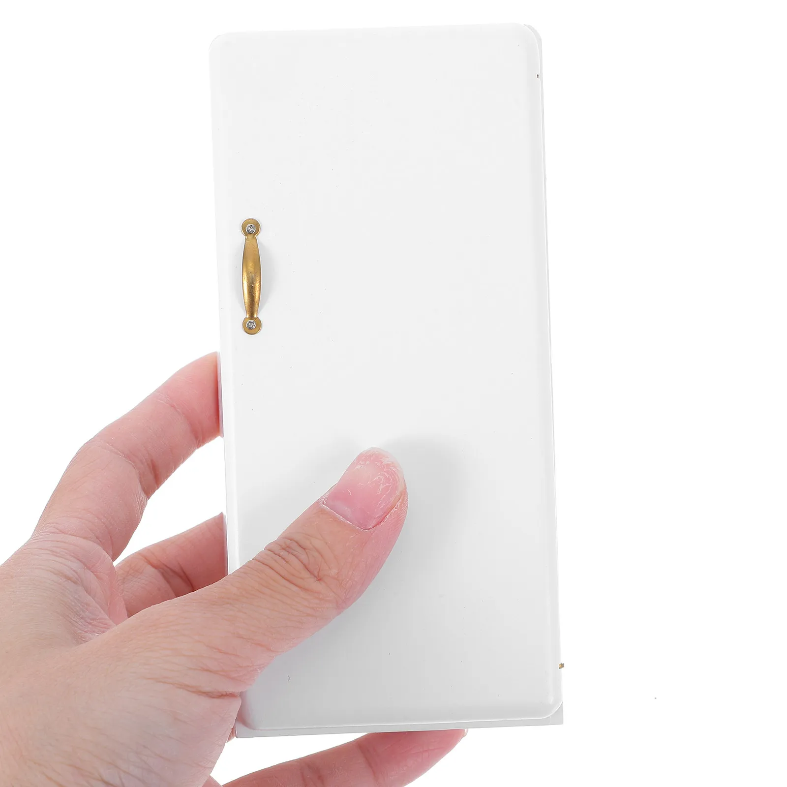 

1Pcs Wooden Mini House Kitchen Refrigerator Compact Exquisite Design Perfect Miniature Furniture for Home Decor Educational Play