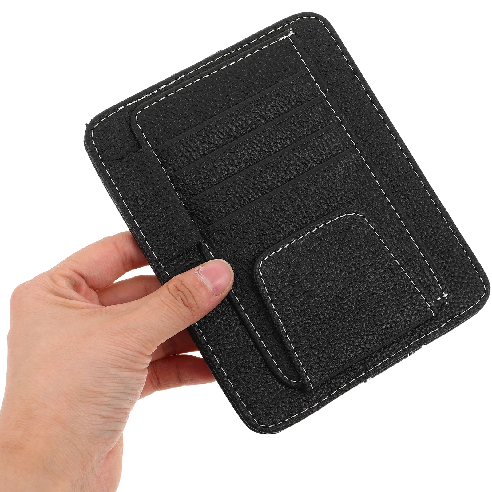 

Car Bag Sunglasses Holder Cover Photo Organizer Multifunctional Compact Card Slots Sturdy Practical Glasses Clip Car
