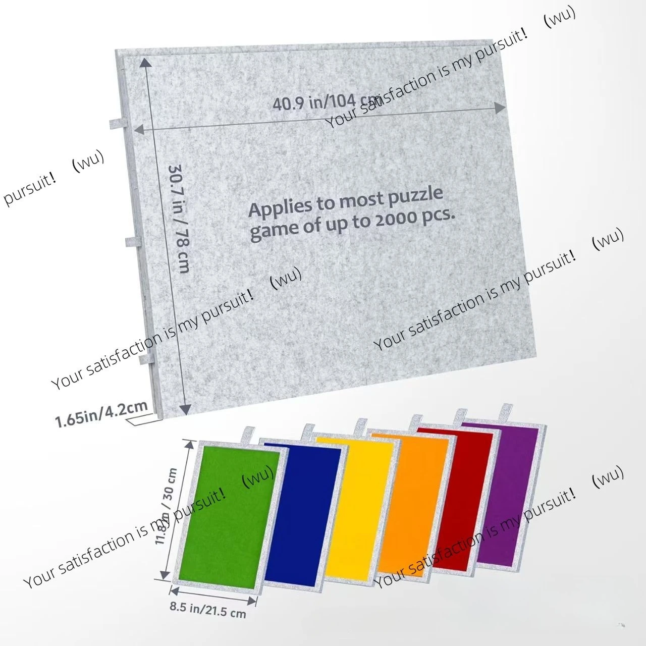 

Фетровая доска-головоломка, 2000 шт., складная доска для сортировки головоломок, 6 ящиков, удобный стол-головоломка