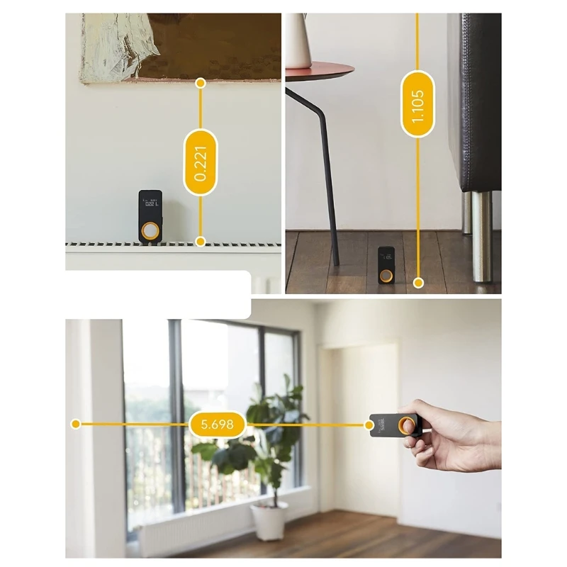 Laser-Distance Meter Measure with High Accuracy Multi-Measurement Modes Handheld Intelligent Rangefinder OLED DropShipping