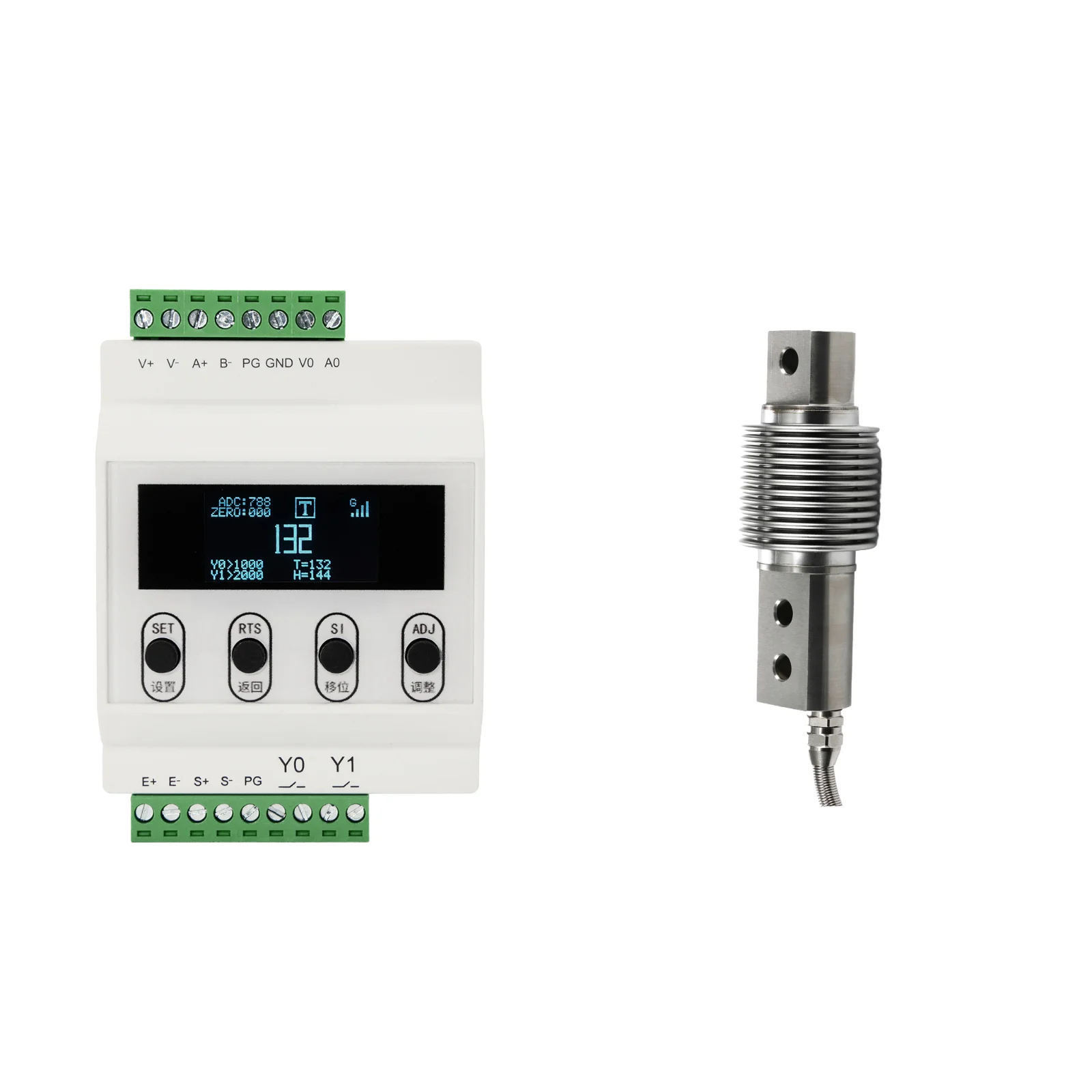 

Bending Beam Load Cell Sensor with Transmitter Load Cell Amplifier Test Tension and Compression 100KG 200KG 300KG 500KG 10KG