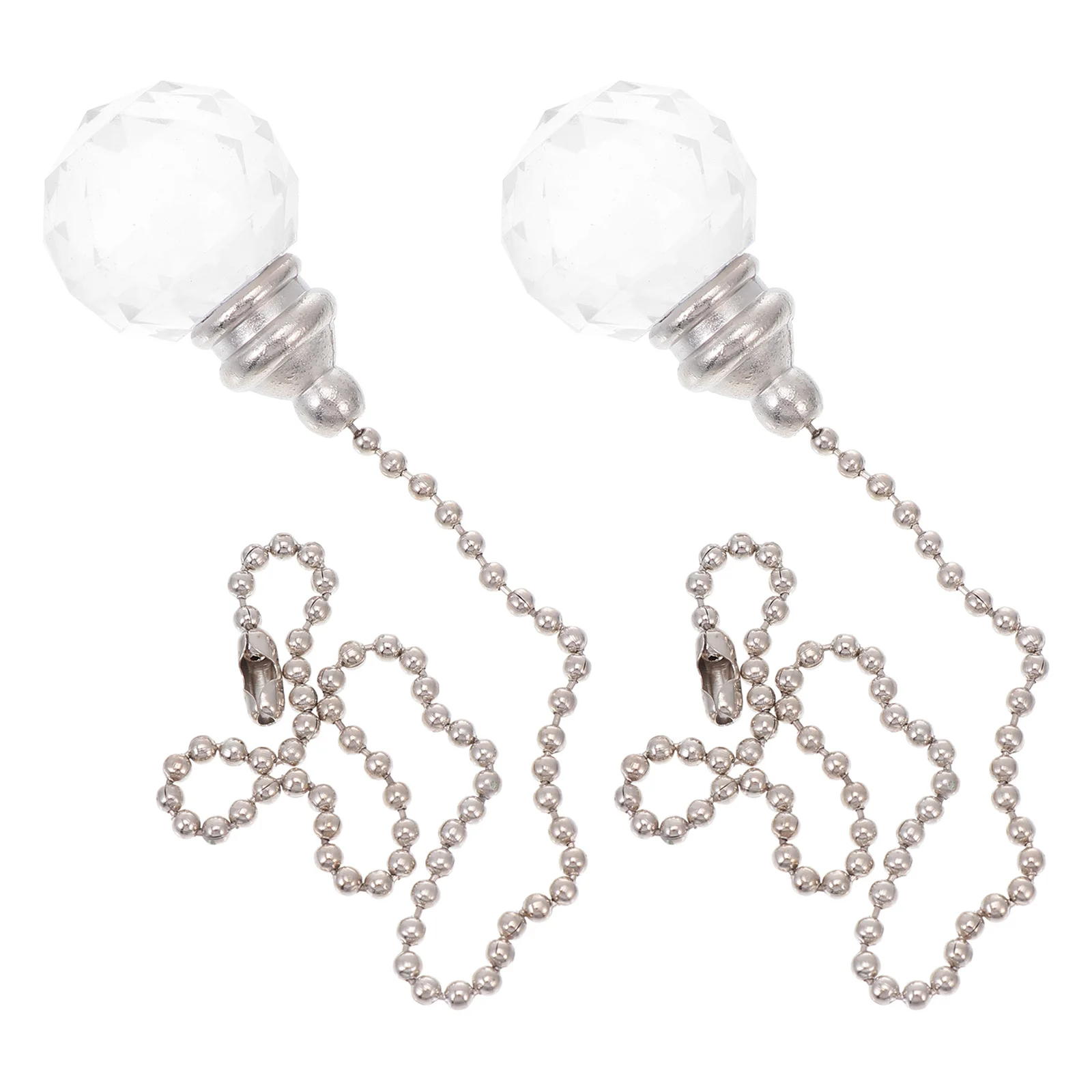 

2 шт., вентилятор, тянущая цепь, хрустальная потолочная цепочка, декоративная подвесная подвеска, украшение для потолочного вентилятора, красивая подвеска