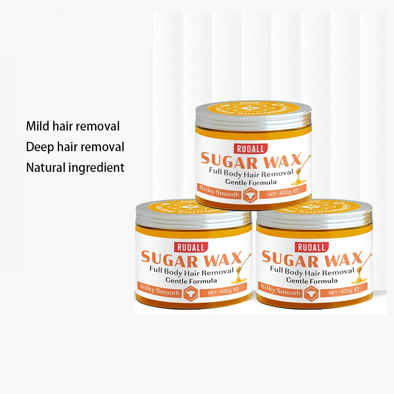 Cera depilatória de mel para homens e mulheres, depilação de biquíni brasileiro para mão, rosto, pernas, corpo, cera de remoção perfeita