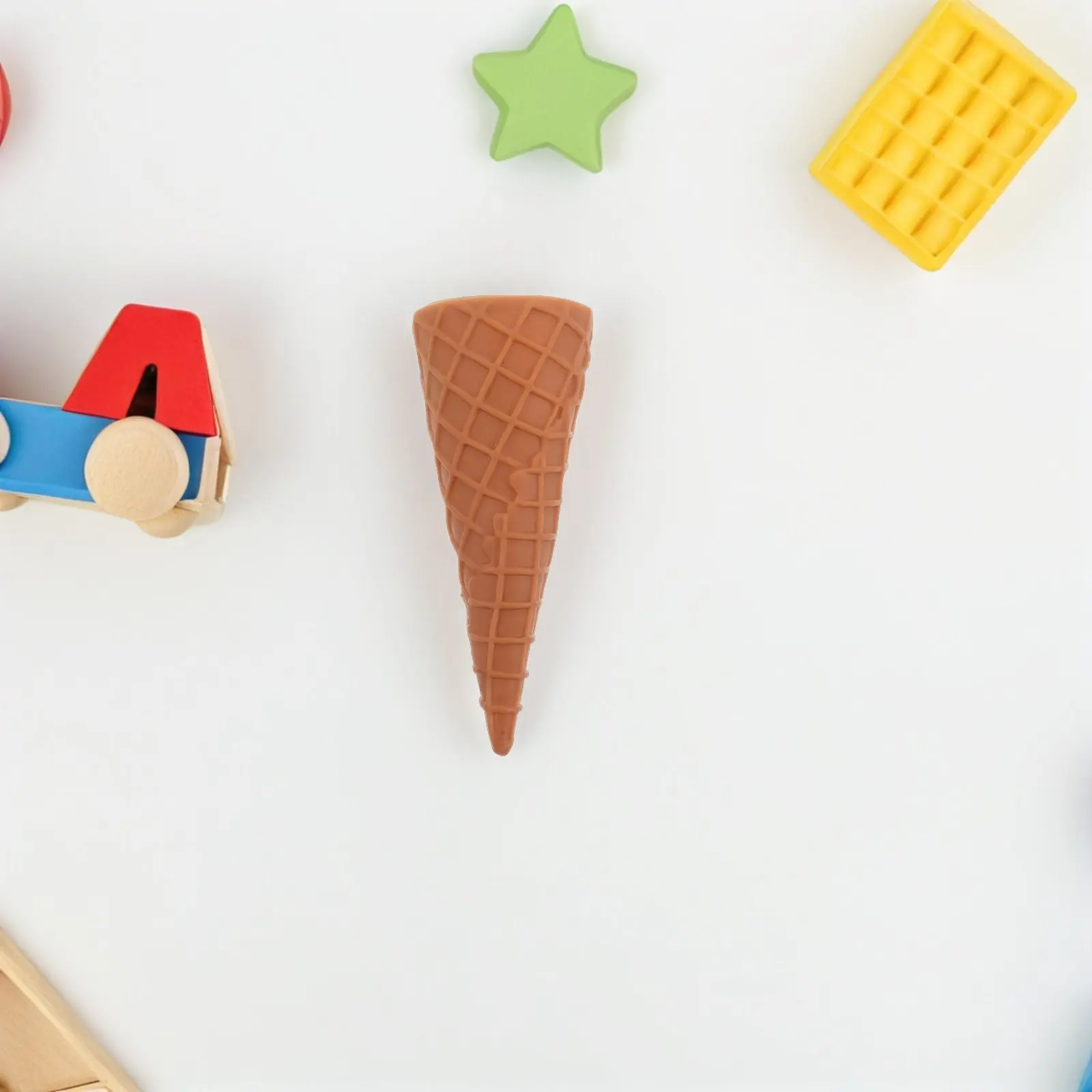 

Realistic Fake Food Lifelike Ice Cream Cone for Home Decor Photography Props Party Supplies Pretend Play Adorable Food