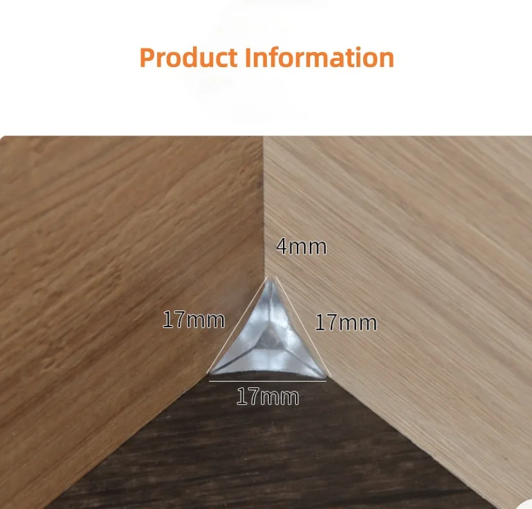 50/100pc Transparent Angle Dust-proof Guarding Edge Protection Triangle Soft PVC Portable Staircase Dust-proof Angle Bracket - view 6