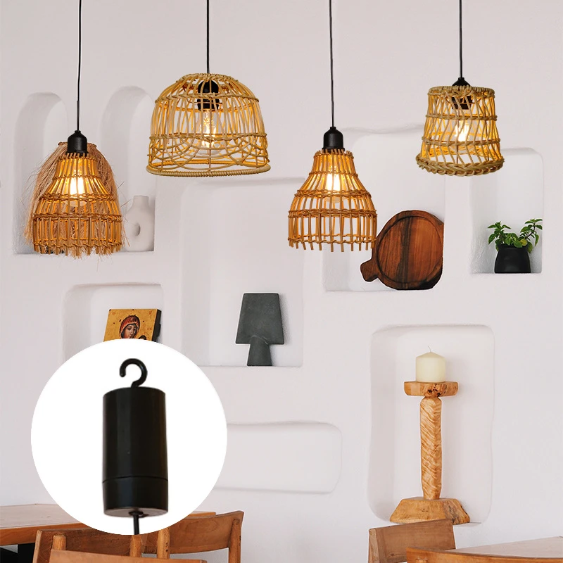 Imagem -01 - Teto Lâmpadas Pendentes para Jardim ao ar Livre Lustre Impermeável Individualidade Interior Rattan Tecelagem Luzes Led Solares Camping Lâmpada teto lampadas pendentes para jardim ao ar livre lustre impermeavel individualidade interior rattan tecelagem luzes led solares camping lampada 01
