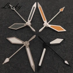 High Quality C3 Hands NH35 Green Luminous Watch Retro Silver Black Watches Pointers Parts Fit NH35/NH36/4R/7S Movement